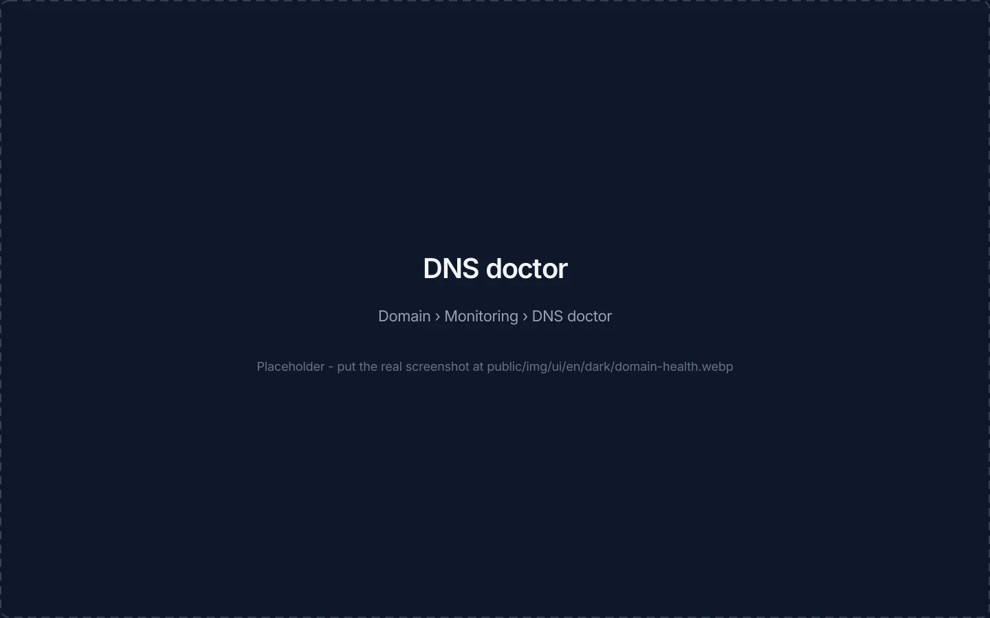 The DNS doctor with findings on email, reachability and certificates